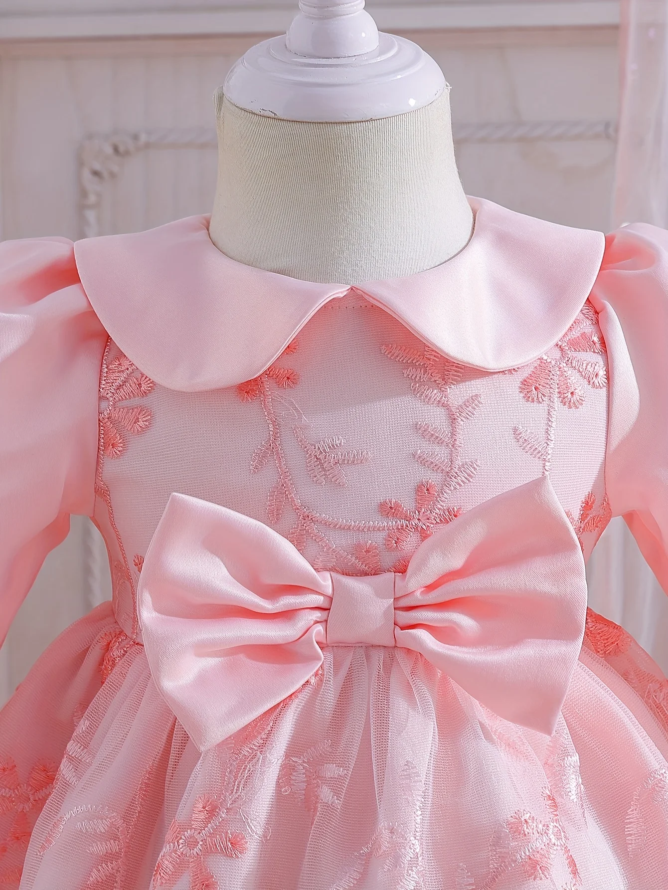 فستان الأميرة الربيعي اللطيف للفتيات الصغيرات، فستان للفتيات الصغيرات، مناسب للحفلات/عيد الميلاد/التجمع وما إلى ذلك.