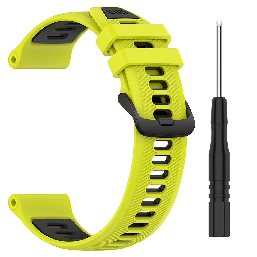 Two-tone Silicone Sports Strap For Garmin Forerunner 965 955 Solar band for Forerunner 945 935 Replacement Bracelet Watchbands