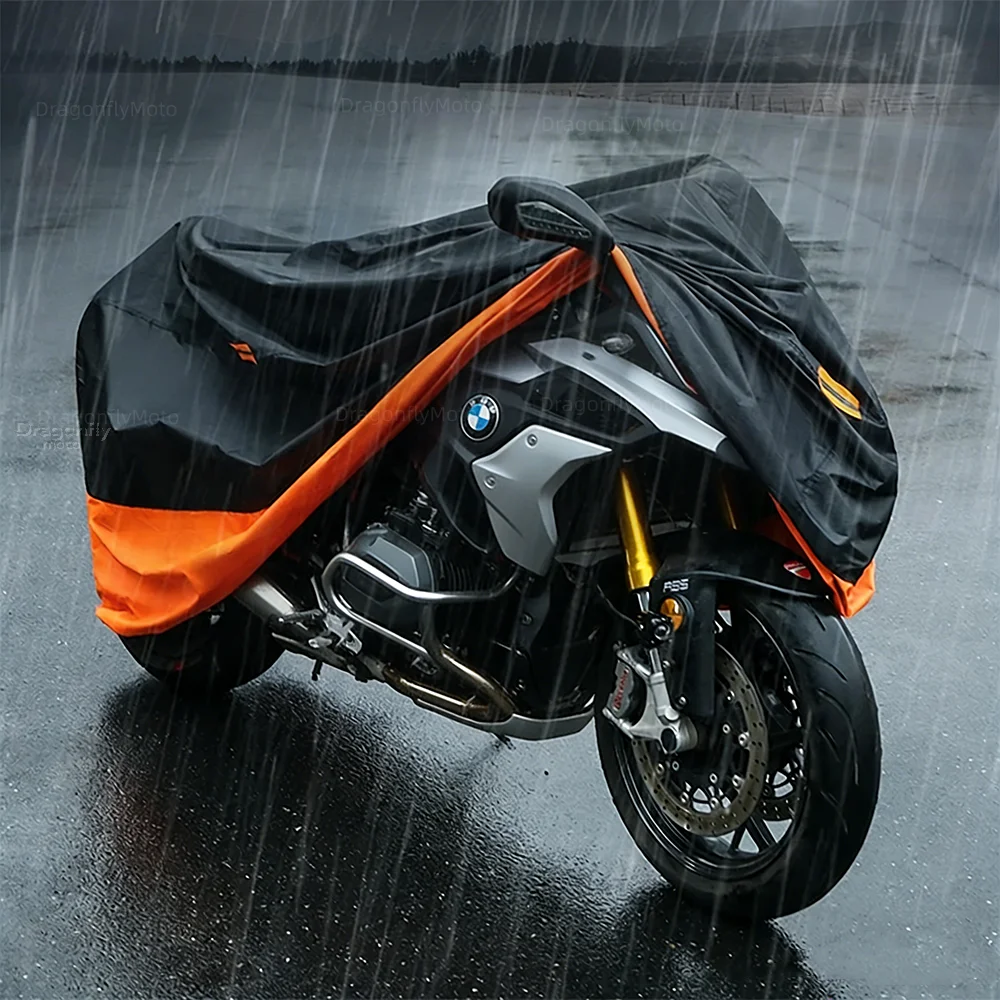 For KTM 1290 390 790 890 990 1050 1090 1190 1290 Super Adventure Motorcycle Cover Thick 210D Waterproof Outdoor Uv Protective view 4