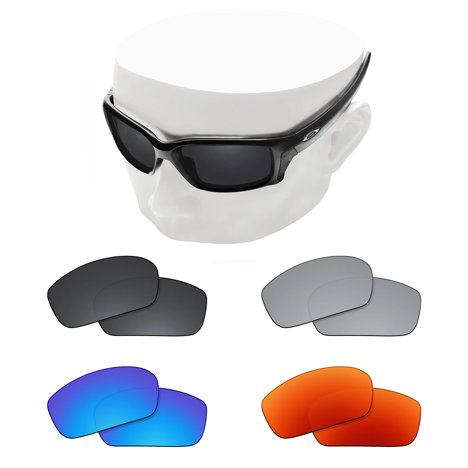 

OOWLIT Polarized Replacement Lenses for Oakley Straightlink OO9331 & Straightlink Asian Fit OO9336 Sunglasses - Multi Color