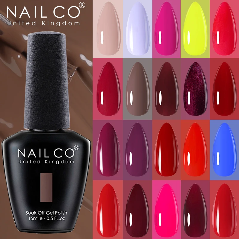 NAILCO 15 مللي جيل للأظافر البولندية لا يمسح أعلى قاعدة معطف فيرنيس شبه دائم الأشعة فوق البنفسجية هلام الورنيش مسمار الفن الهجين مانيكير هيما بولي TPO الحرة #1