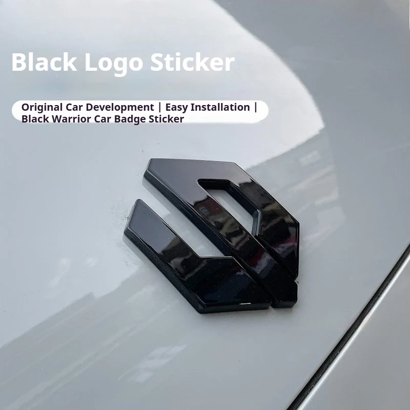 EV Exterior Styling Black Logo Badge, Self-Adhesive Blackened Letter Sticker For Leapmotor C11 C10 B10 C16 Modification
