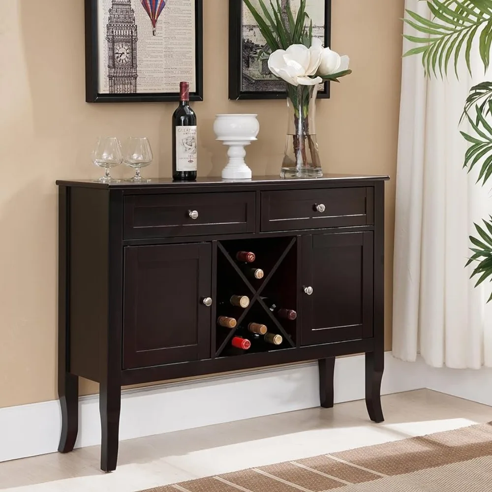 

42 "wide X 12" deep X 32 "suitable for home wine rack furniture, wine cabinet, dark wine cabinet rack