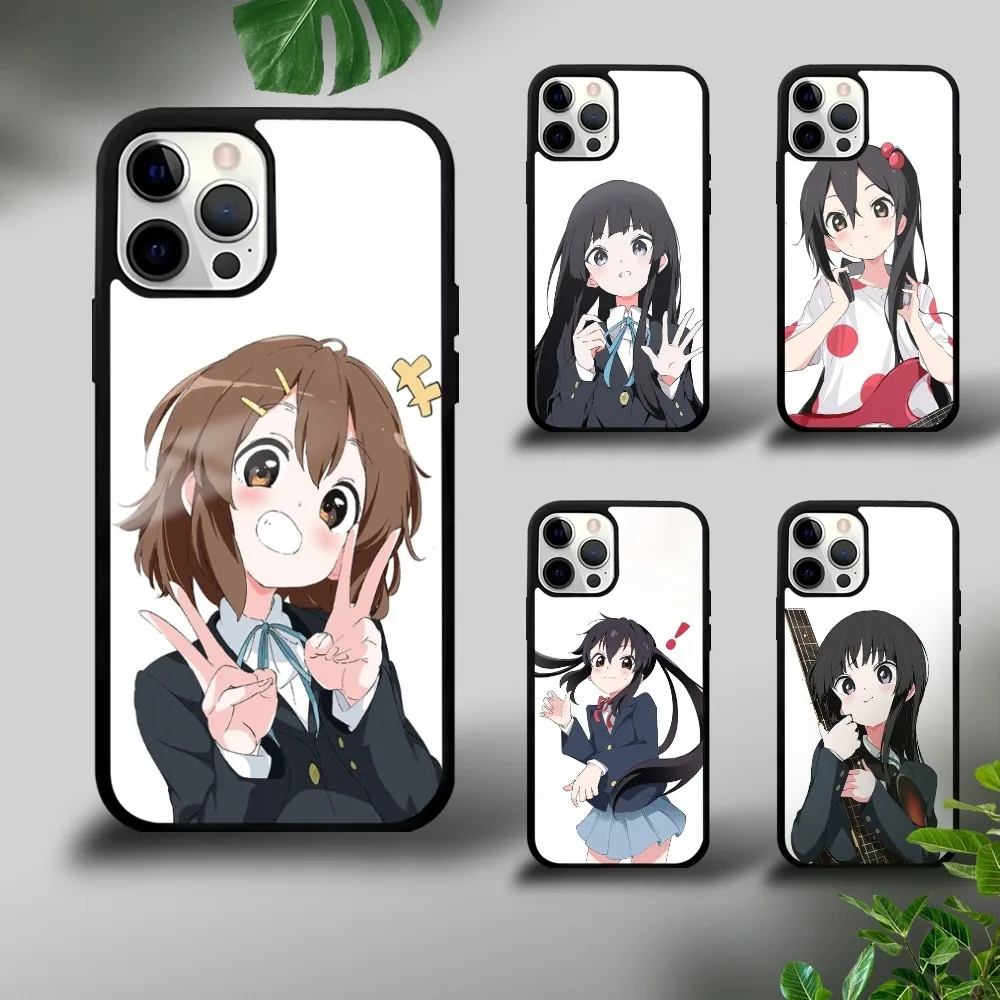 

Anime K-K-ON Phone Case For iPhone 16 15 14 13 12 11 Pro Xs Max Mini Plus Celulares Hard Funda