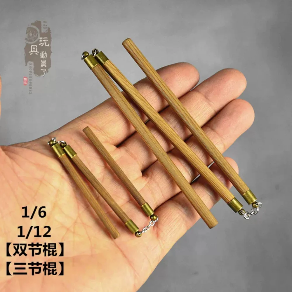 Accesorios de juguete modelo de lanza de tres secciones y nunchakus para figuras de acción de 6'' y 12'' de Snail 1/6 1/12, en stock.