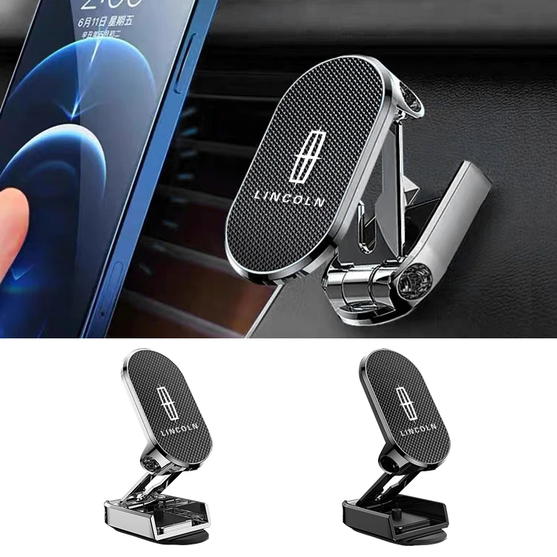 720 Rotatable Magnetic Car Phone Holder For Lincoln Navigator Town-car Aviator MKZ Corsair Continental MKX Auto Accessories