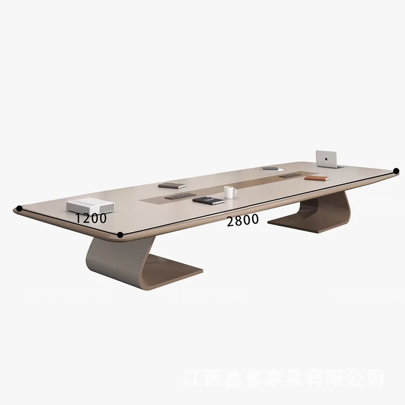 

Окрашенный конференц-стол, длинный стол, большой письменный верстак, простой современный офисный стул для конференций, офисная мебель