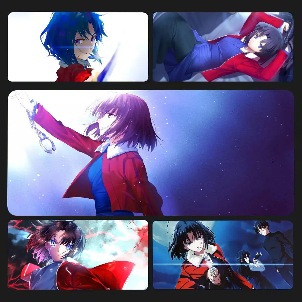 Shiki Ryougi Anime The Garden Of Sinners Mousepad Non-slip Suitable For Office Computers Laptops E-sports Game Desk Mats XXL