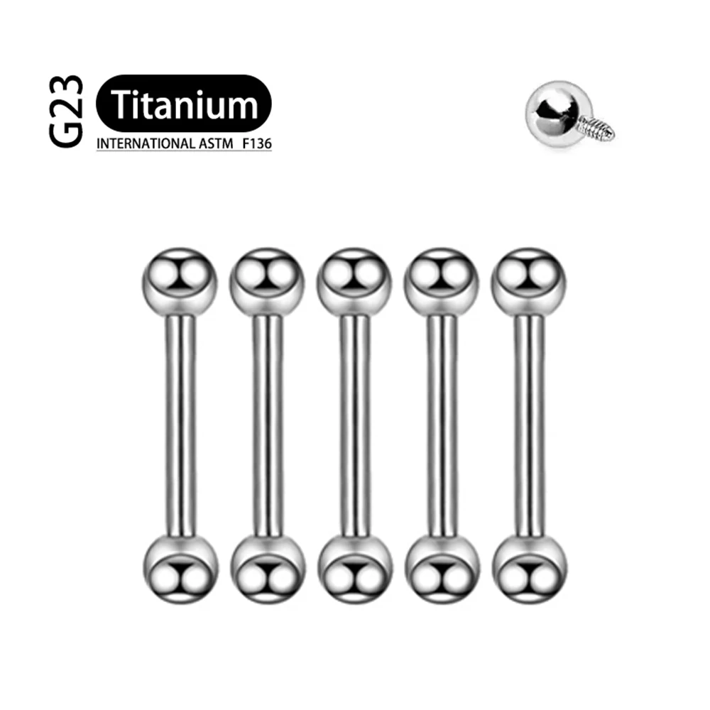 5 Stücke Implantat Grade F136 Titan Gothic Spike Labret Tragus Helix Bar Lip Bar Ringe Stud Knorpel Ohr Piercings Körperschmuck – Detail 10