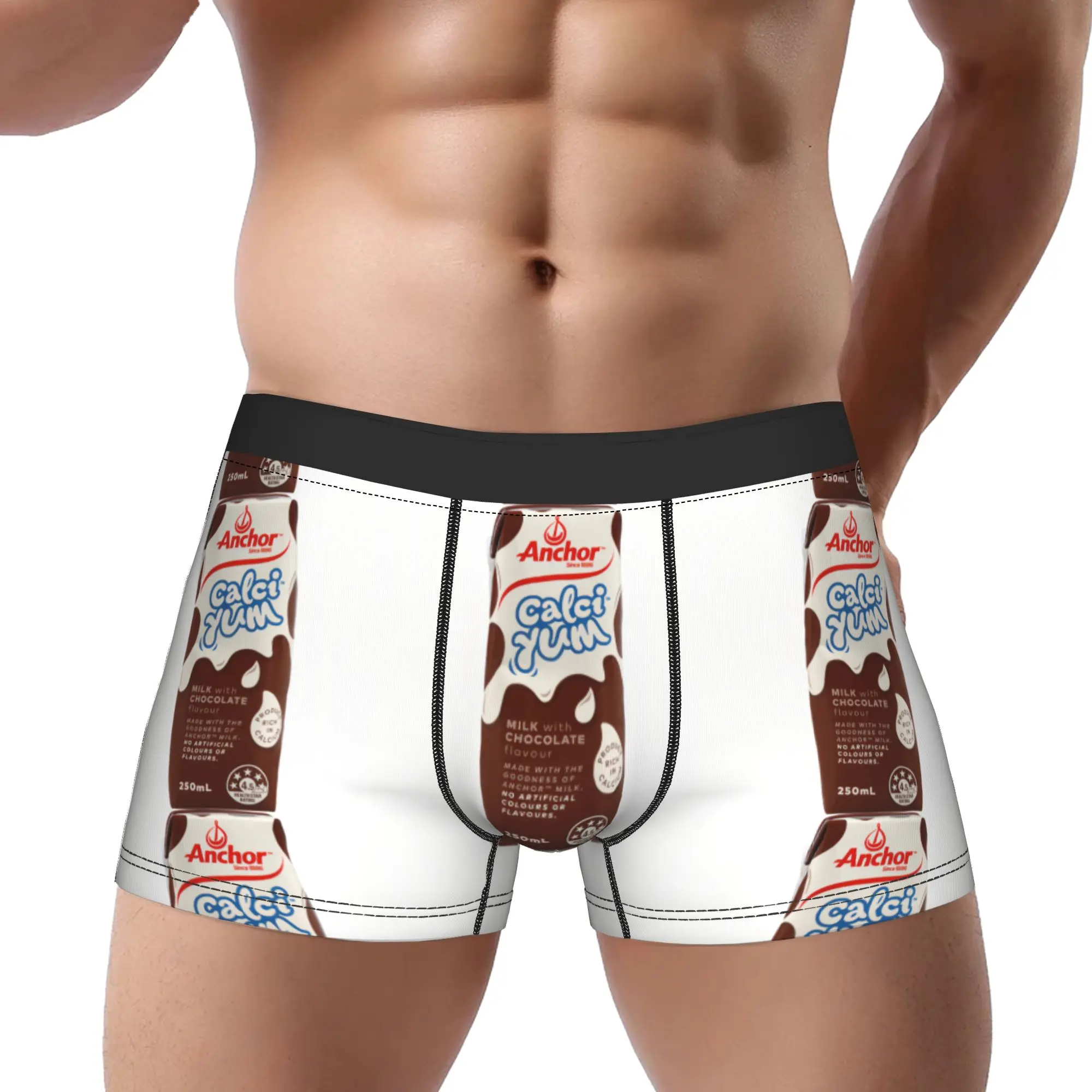 

Трусы-боксеры aAnchor CalciYum Chocolate Milk Poster, мужское нижнее белье, удобные шорты, трусы-боксеры