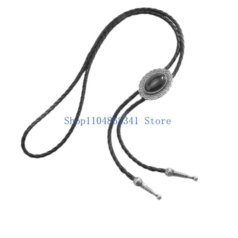 5ASD حديثة البولو تصميم ربطة عنق سلسلة قلادة جلدية طويلة مطلية بالذهب مطلي بالجنسين مرنة للملابس الرسمية غير الرسمية