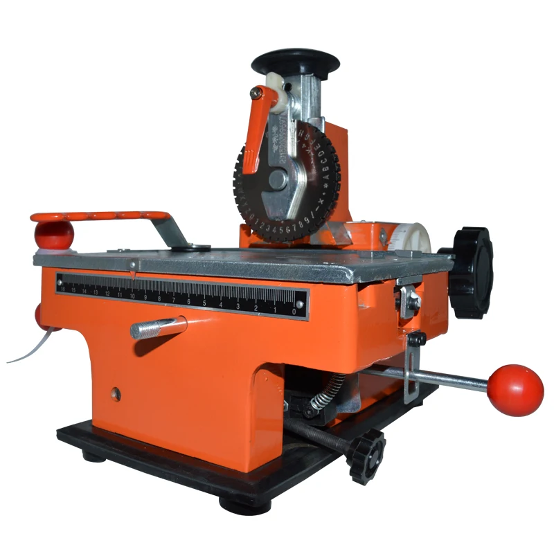 1PC Manual Nameplate Marking Machine Manual Semi-automatic Pressure Plate Smashing Card Embossing Machine Tool Plotter