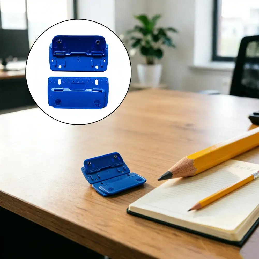 Binder Hole Punch Double Hole Punch 6mm Hole Puncher for Binder Pages Compact Handheld Circles Punches for Scrapbook for Office