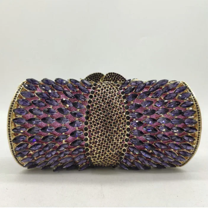 

XIYUAN Luxury Woman Fashion Clutches Lady Crystal Evening Bag Wedding Birthday Party Female Handbags Bridal Colorful Diamond Bag