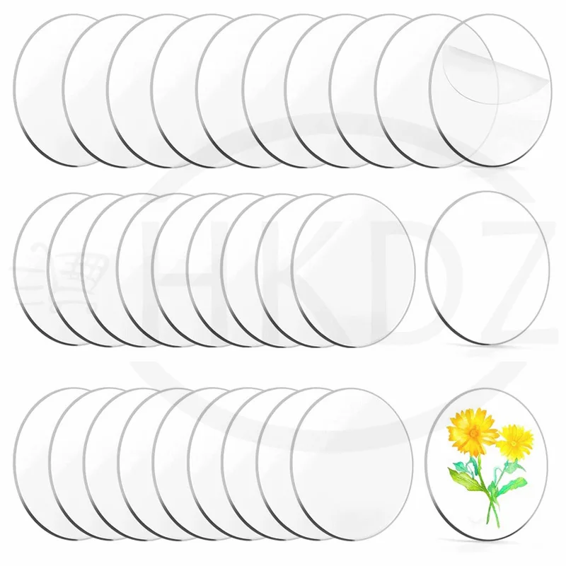 High Transparent Acrylic Disc Perspex Plate Round Sheets Clear Board 10 20 30 40 50 60 70 80 90 100 110 120~200mm Thick 1mm-10mm
