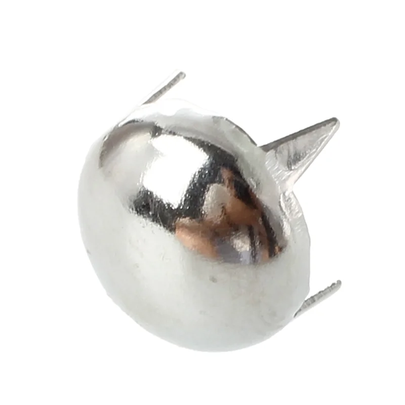 ABRW-800X Rame 8Mm Argento Cono Rotondo Rivetto Rivetto Decorazione Punk Rivetto Argento