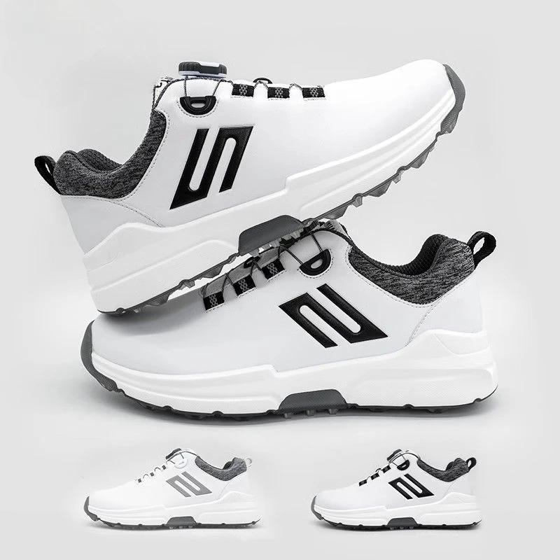 

Professional Outdoor Lawn Golf Training Shoes Comfortable Wear-resistant Sports Shoes Men's Waterproof Golf Shoe Large Size
