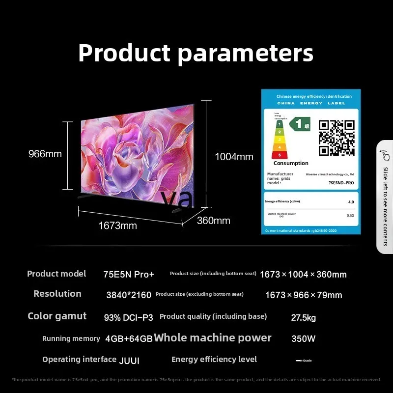 lcX Pro + TV Mini LED LCD de 75 polegadas para Casa