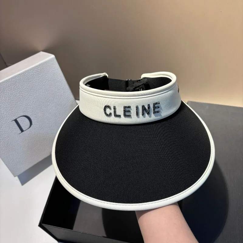 

​​2025 Two-Tone Mesh Visor Hat Women Ice Silk Wide Brim UPF50+ Adjustable Foldable Outdoor Sun Cap UV Protection Free Shipping​​
