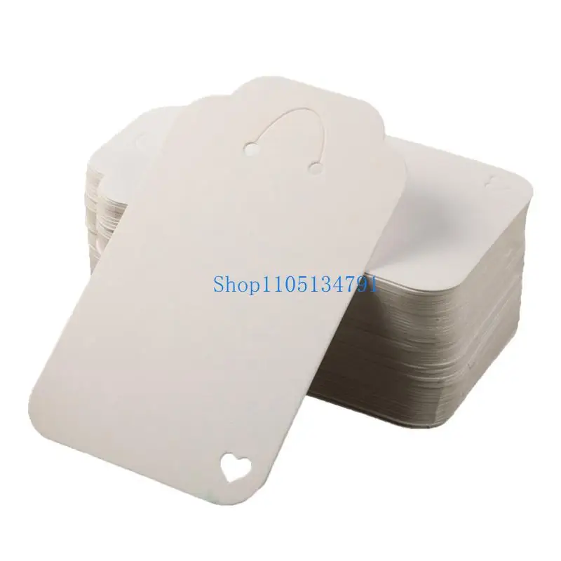 

98km 100Pcs Keychain Display Cards Pendant Display Board Keychain Card Hold Cardboard