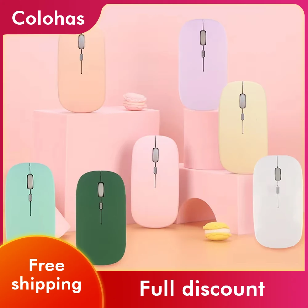 Ratón inalámbrico 2,4G para juegos, Mouse silencioso compatible con Bluetooth 5,0 para Samsung, Huawei, Android, Windows, PC y portátil