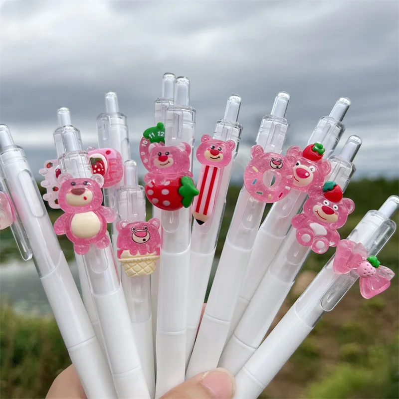 36PCS  Cute Style Student Network Red Pendant Cartoon Multi style Scrub Pen High Quality High Beauty Pen  korean stationery