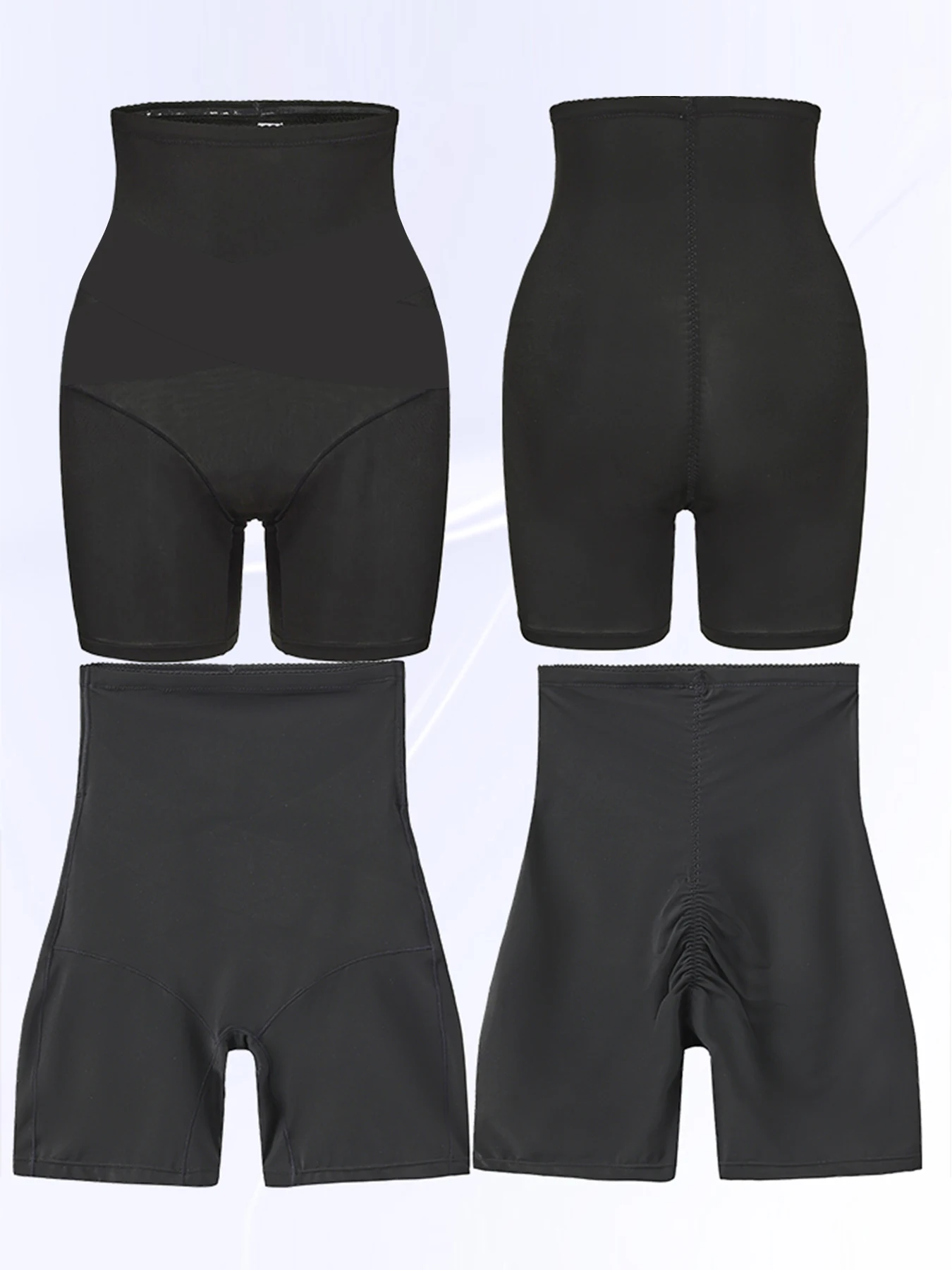 بنطال نسائي عالي الخصر بلون سادة مع تحكم في البطن ورفع الورك واستعادة ما بعد الولادة