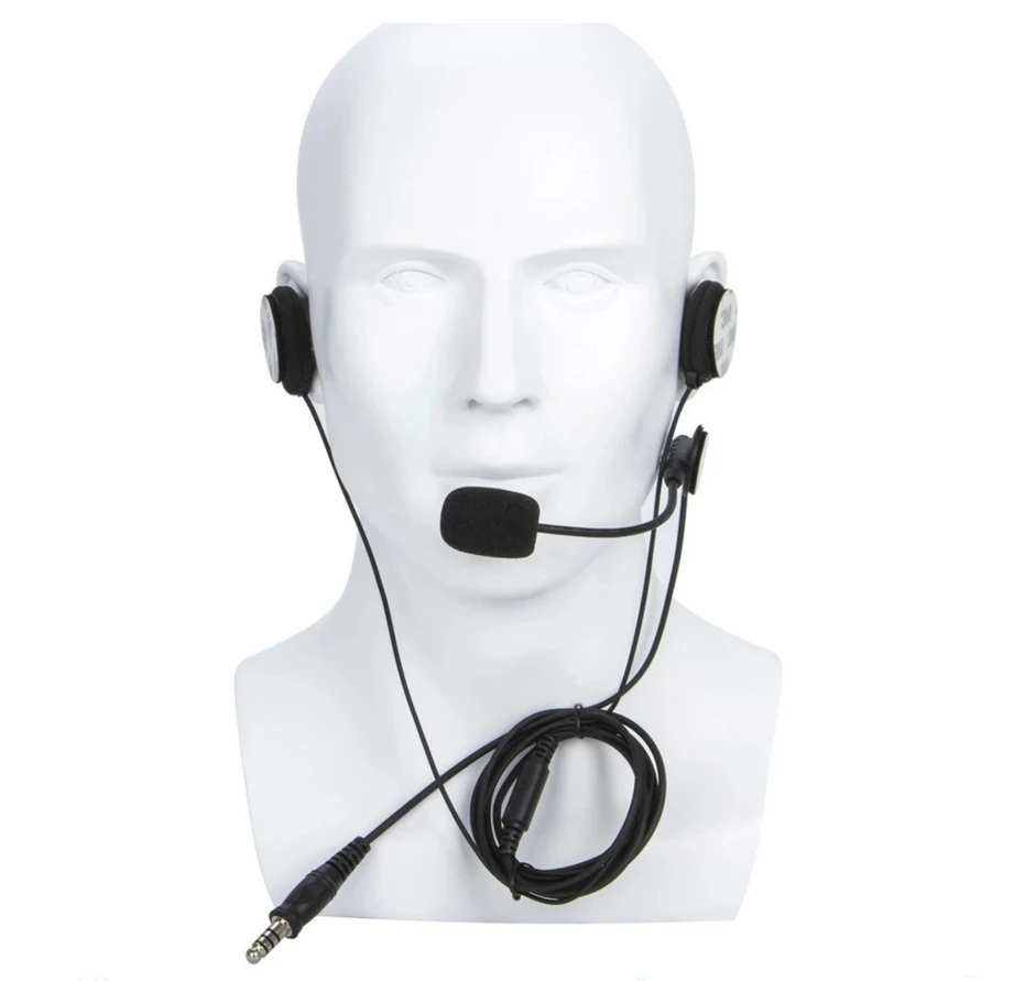 7.1mm Civilian Standard Plug Motorcycle Headset Motorcycle Tactical Headset Helmet Headset for KENWOOD BAOFENG UV5R Two Way Walk