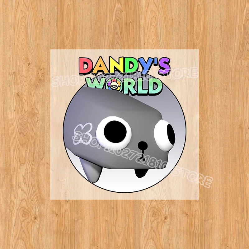 Dandys World ملصقات نقل الحرارة تي شيرت بلوزات القبعات صبي فتاة DIY بها بنفسك لطيف أنيمي متعة بقع نقل ساخن ملصق زين هدية