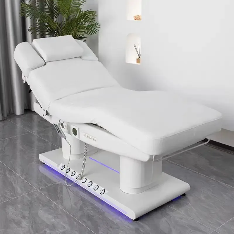 

2025 Artist Hand Massage Bed Eyelash Extension Salon Chair with Tray Separate Foot Pedal New Design Hand Rest Area for Comfort