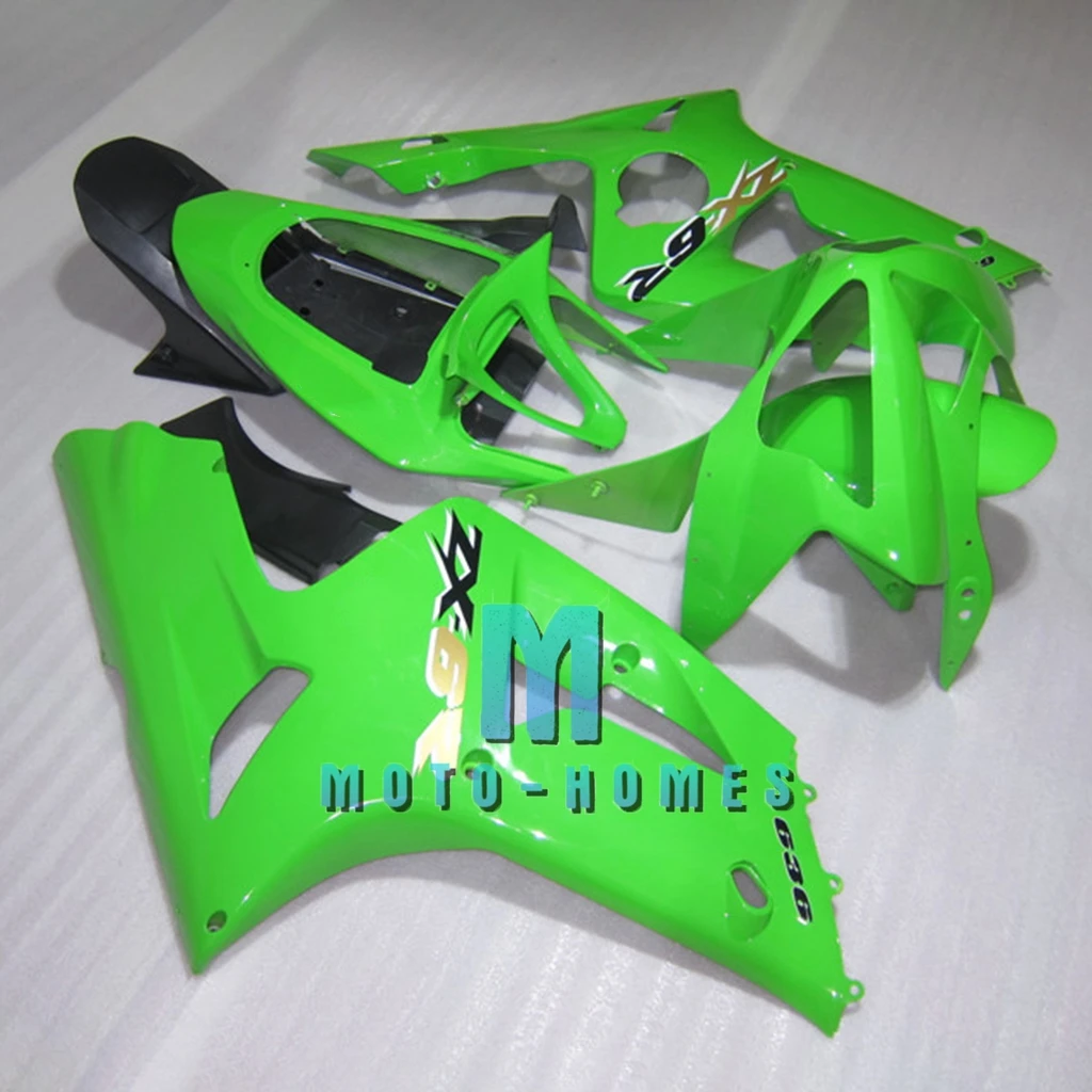 Prime Chinese Fairing Kit for Kawasaki Ninja ZX6R 2003 2004 ZX-6R 636 03 04 100% Injection Street RaceWrecked Rebuild Bike Green