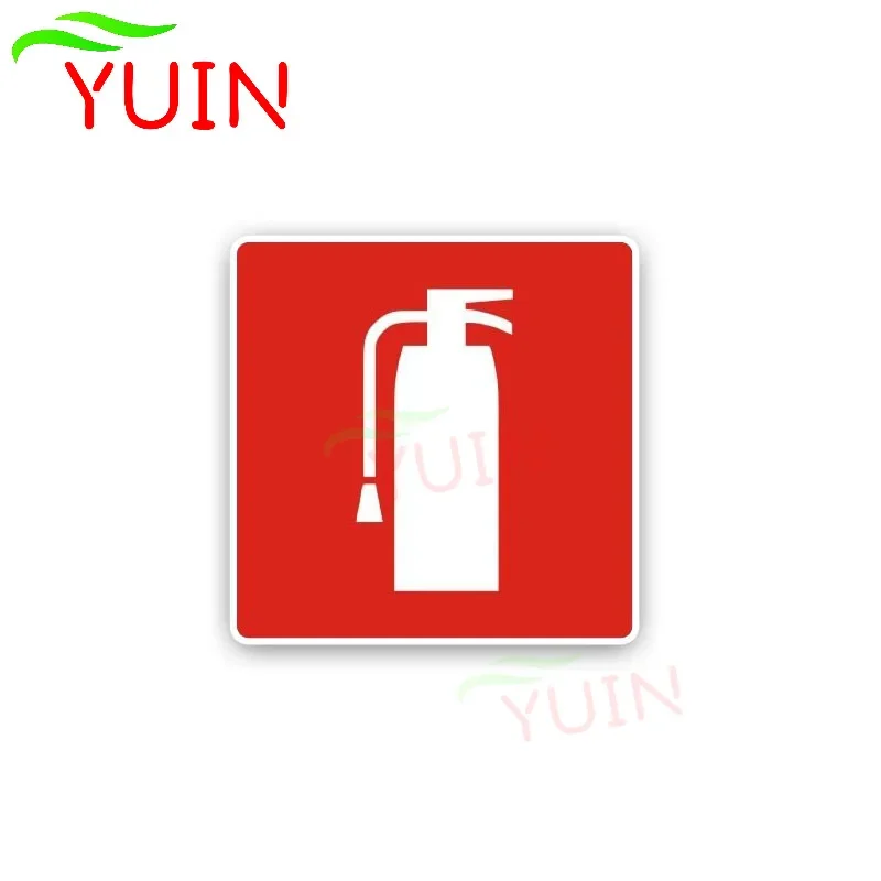 

Personality Fire Extinguisher Car Sticker Fashion PVC Decoration Accessories High Quality Waterproof Sunscreen Decal 15*15cm