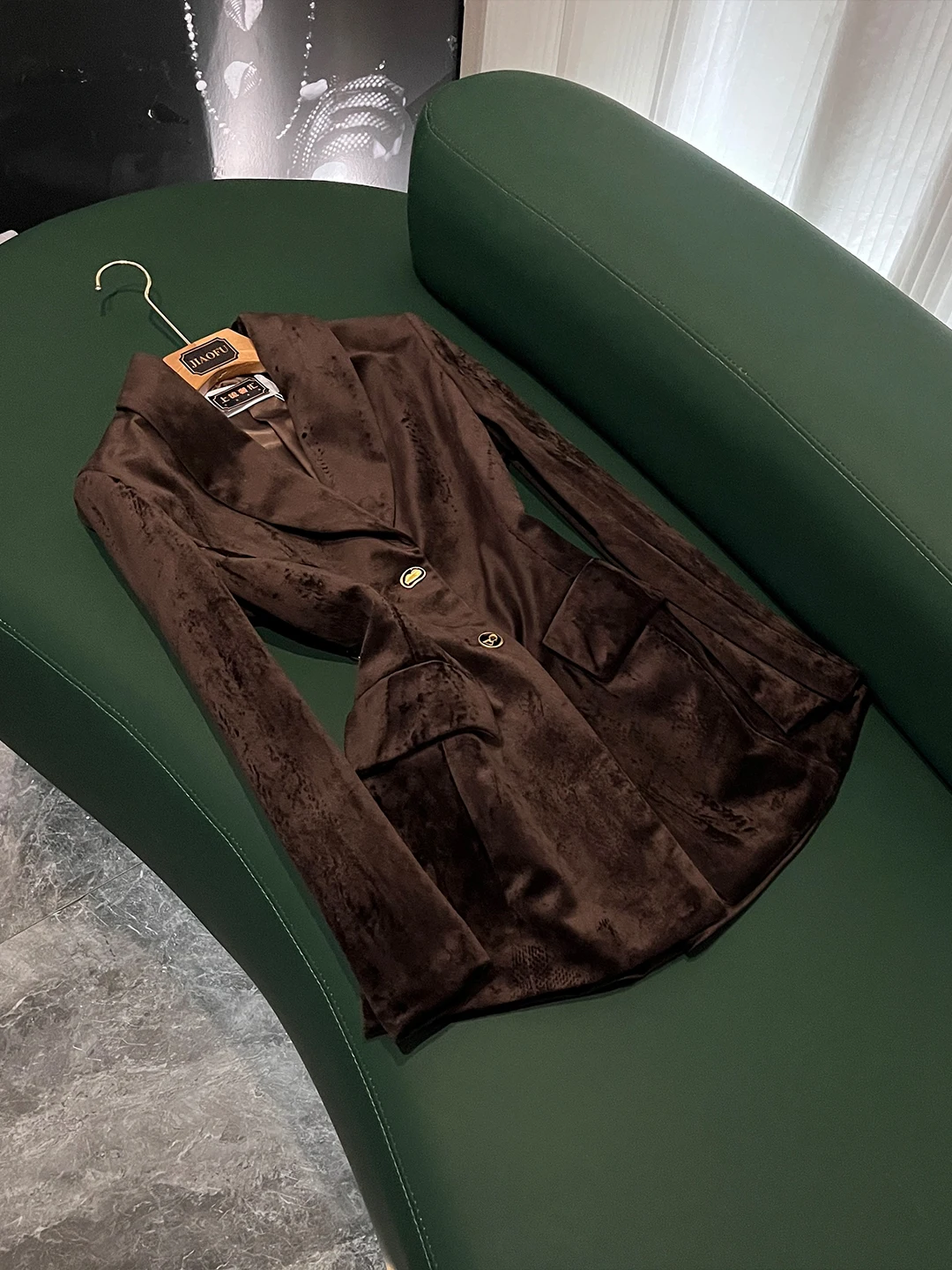 

Ele Slim Fit женский костюм Jaet, осень-зима, новый дизайн Sle, элитная офисная одежда, длинный цвет све