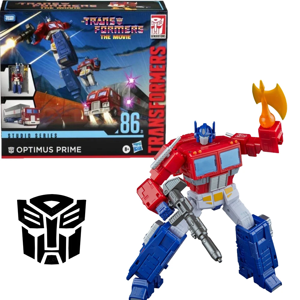 

Hasbro Transformers Studio Series: Commander Class The Transformers: The Movie 86-31 Optimus Prime Model Toy Anime