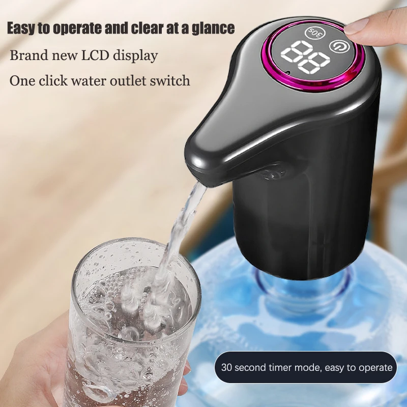Electric Bucket Water Pump, Intelligent Household Water Dispenser Automatic Water Dispenser, USB Charging Water Pump