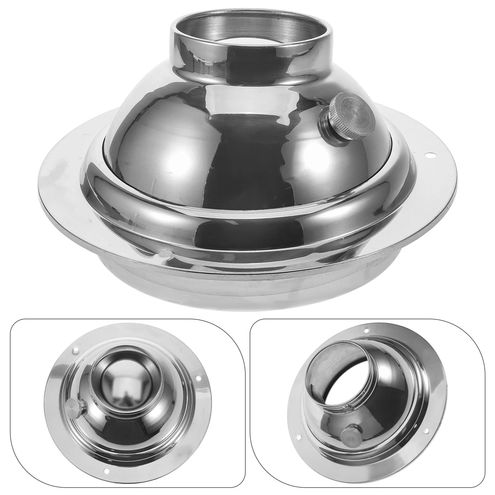 

Round Ceiling Diffuser Soffit Vent Kitchen Hood Exhaust for Spherical Stainless Steel