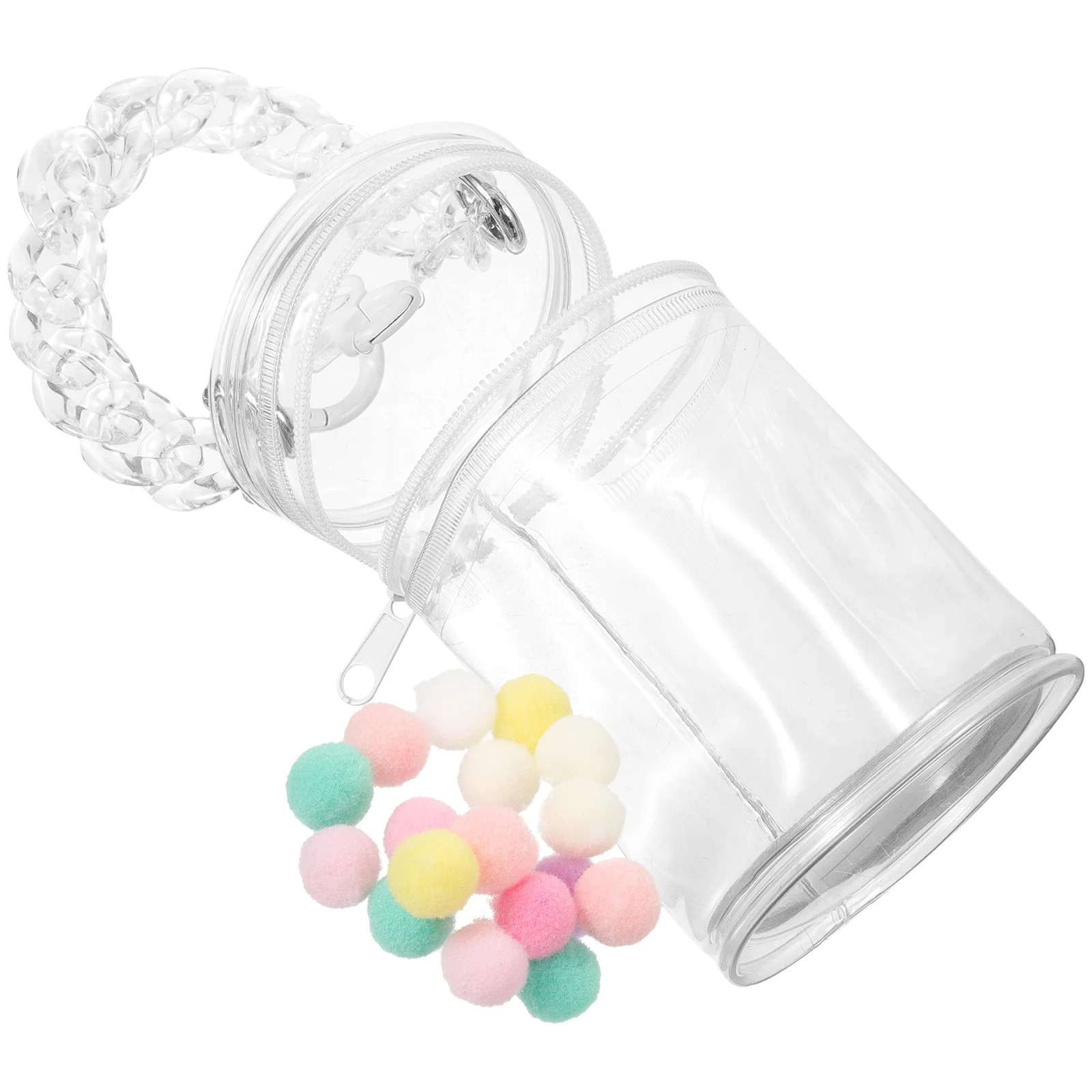 Baby Zipper Transparent Lipstick Bag Dust-proof Walk Mini Toys White Bags Clear Case Holder Carrier Pvc Travel Model