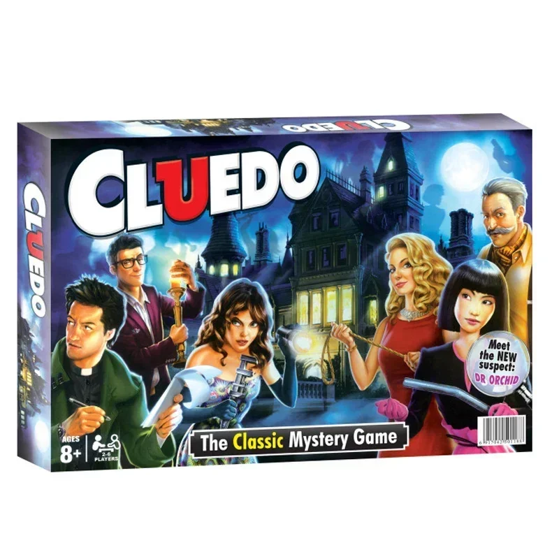 Cluedo juego de mesa misterioso clásico con tablero de juego y cartas