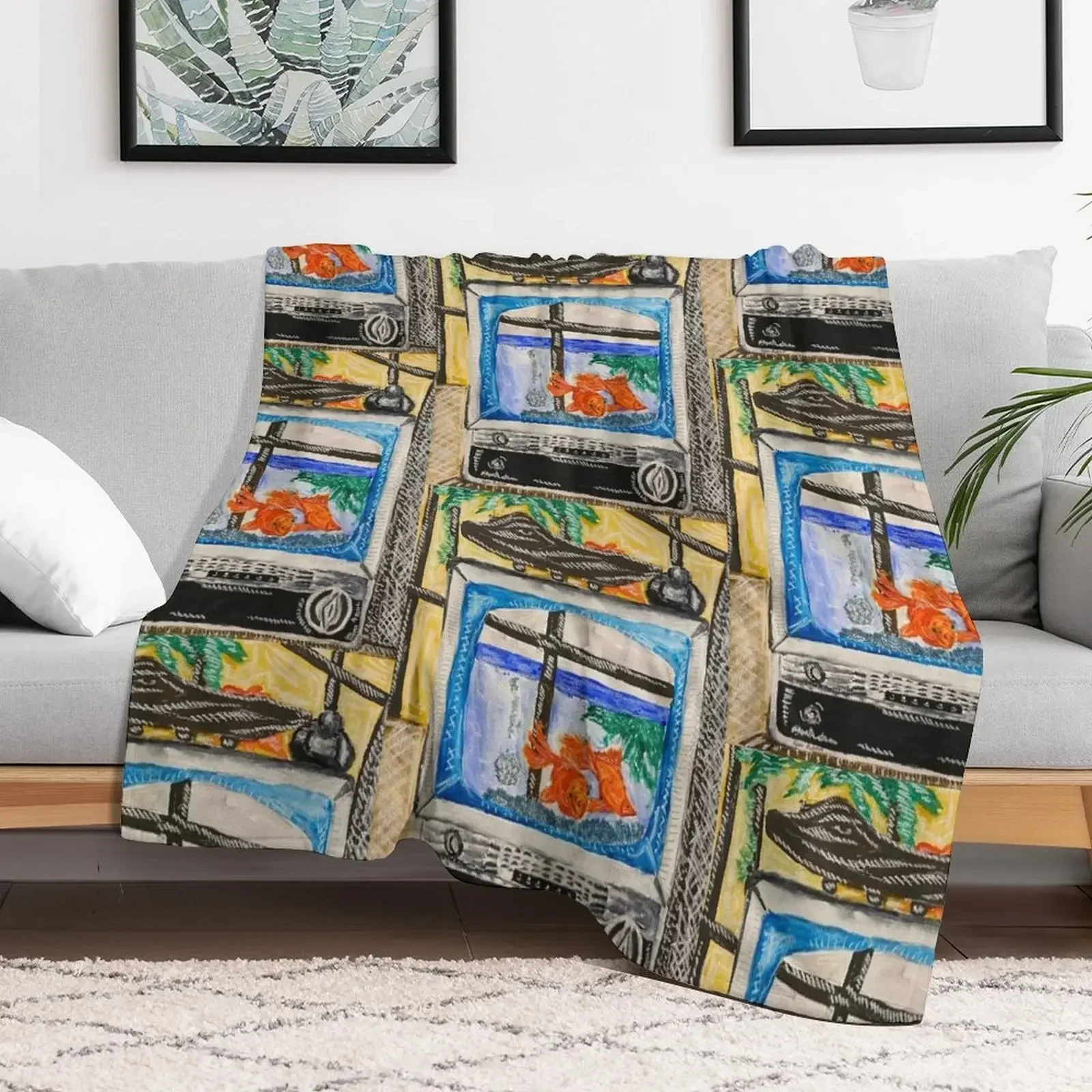 

Change the Channel Throw Blanket Heavy Comforter Plush Blankets christmas decoration Luxury Brand Personalized Gift Blankets