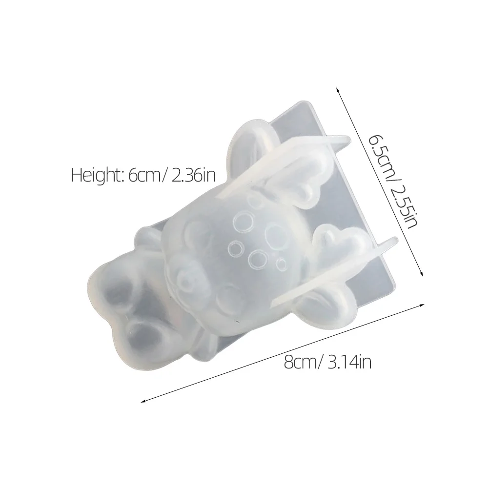 1 قطعة قالب الايبوكسي الغزلان لتقوم بها بنفسك الحرفية هدية النمط الإبداعي غير لاصق سهلة التنظيف القابلة لإعادة التدوير تصميم لطيف قالب الايبوكسي قوالب الكرتون