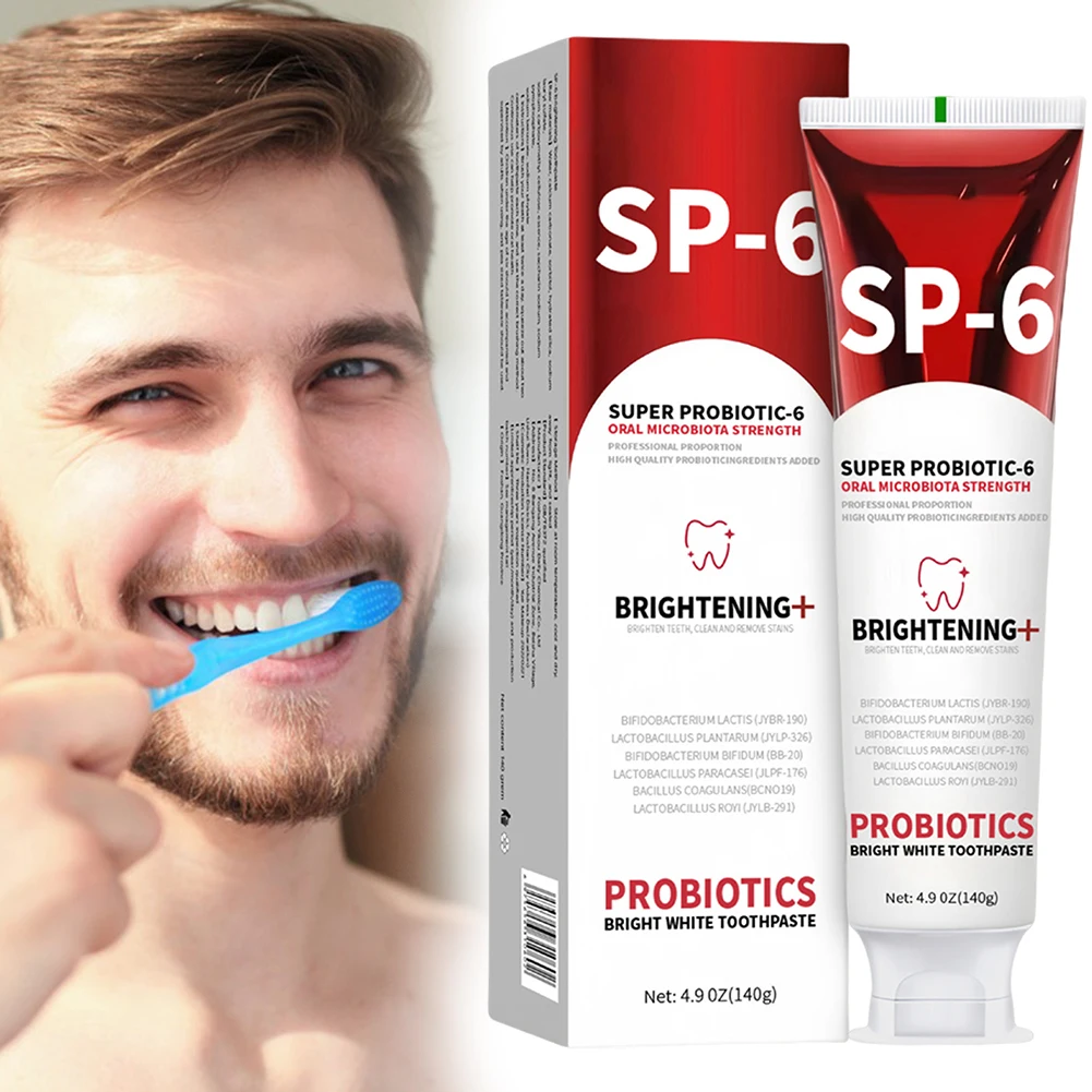 SP6 Probiotics Whitening Toothpaste Fresh Breath Effective Keep Oral Hygiene Tooth Paste Oral Care Supplies For Women Men 140g