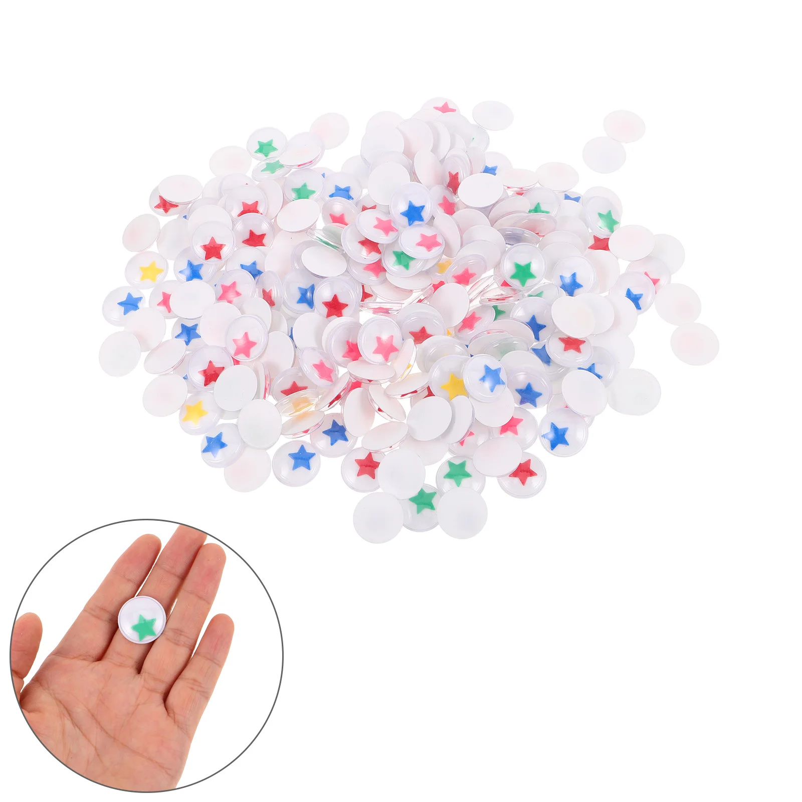 

240Pcs Plastic Realistic Eyeballs Vibrant Googly Eyes Self Adhesive for Craft Projects Hand-Eye Coordination