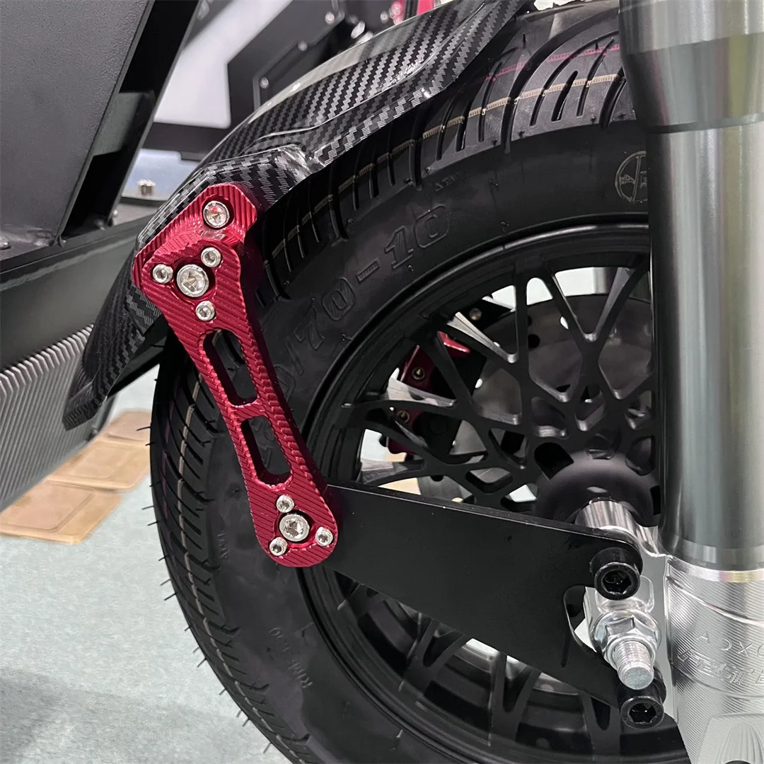 Front Fender Mudguard Mudflap Splash Guard for F8 Electric Scooter with Aluminum Alloy Bracket