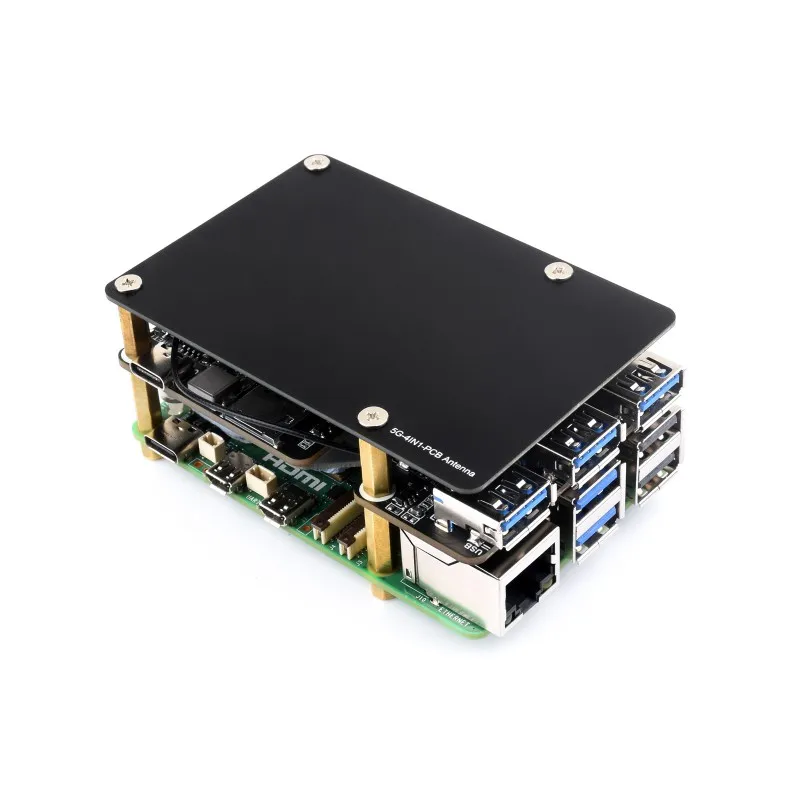 PCIe vers M.2 4G/5G USB 3.2 HAT pour Raspberry Pi 5, compatible avec SIMCom/Quectel 4G/5G SkeHigh-magazines ed Networking pour RPI 5