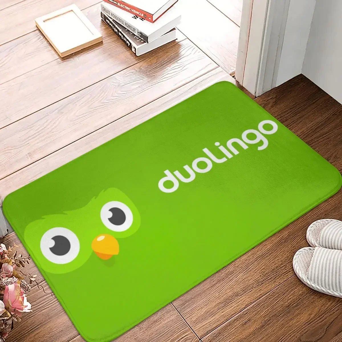 Duolingo Owl Duo Anti-slip Doormat Floor Mat Water oil proof Carpet Rug for Kitchen Entrance Home Bedroom Footpad Mats