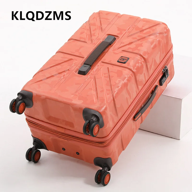 KLQDZMS Suitcase on Wheels 20 Inch ABS+PC Boarding Box 26
