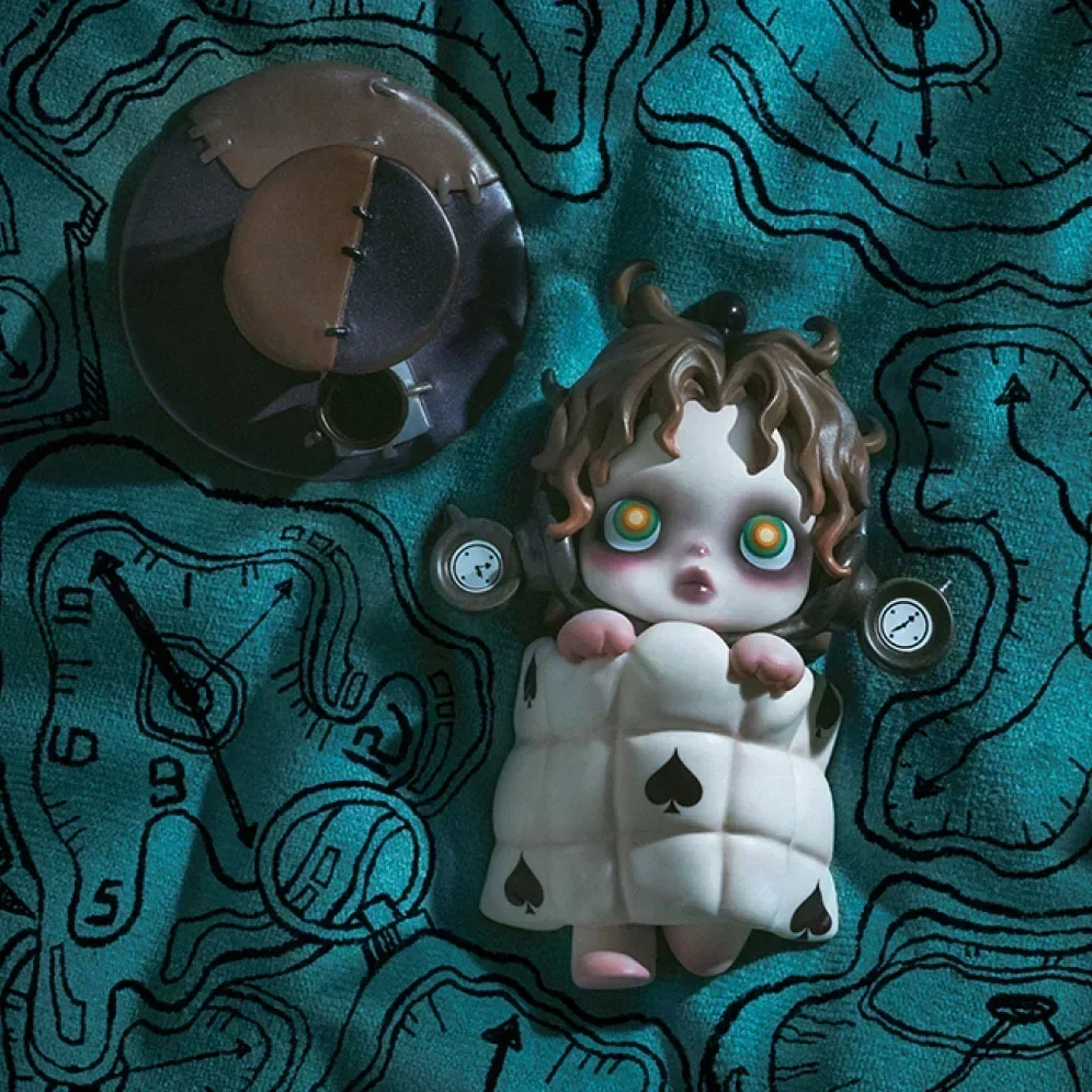 

POP MART Skullpanda Kawaii Anime Action Figure Everyday Wonderland Series Ornaments Figurines Home Decor Desktop Model Dolls