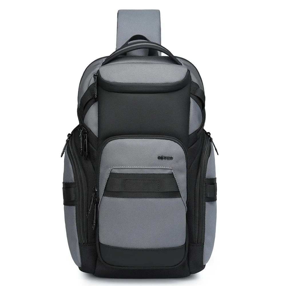 OZUKO Business Commuter Herenborsttas Mode Multifunctionele schoudertas Lichtgewicht reiswaterdichte crossbodytas