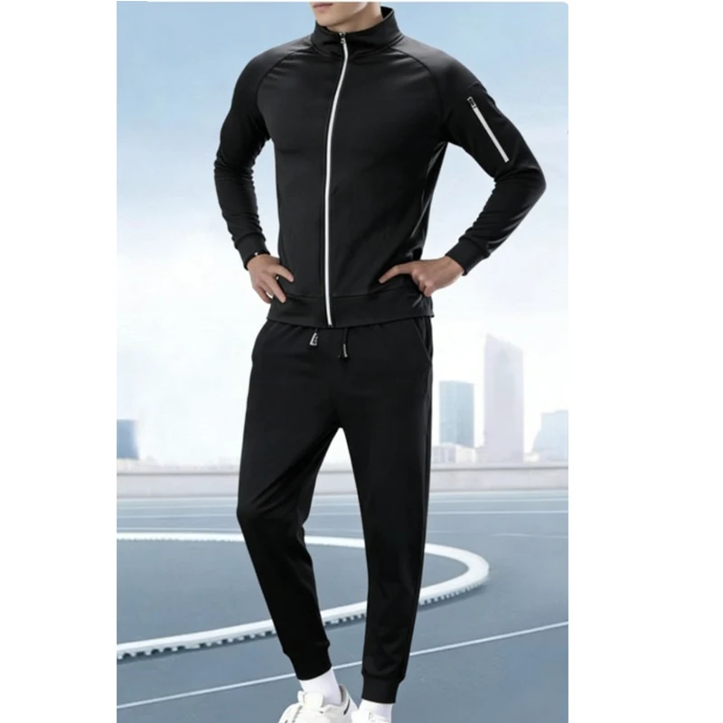 Conjunto Deportivo de Dos Piezas para Hombre, Ropa Deportiva, Traje de Secado Rápido para Correr, Transpirable, Compresión, Equipamiento de Gimnasio, Conjuntos Masculinos