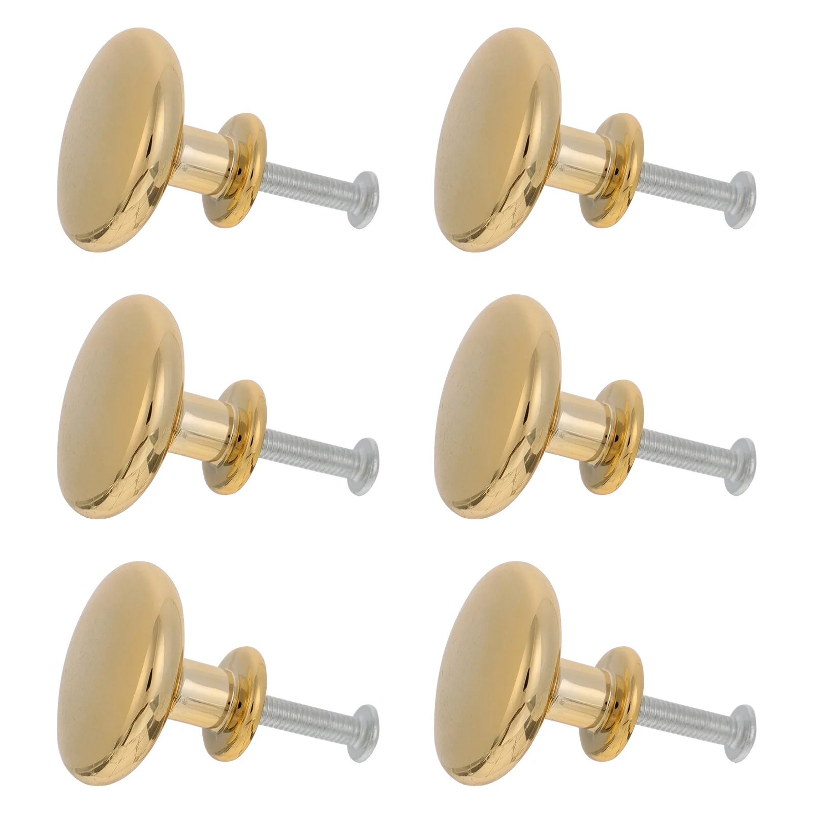 

6Pcs Cabinet Handles Durable Aluminum Alloy Round Single Hole Drawer Pulls for Home Modern Furniture Accessories